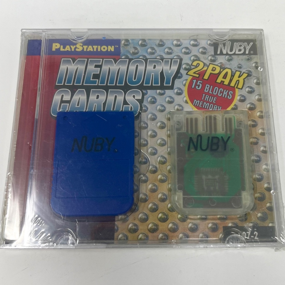 PlayStation Memory Cards 2 Pack NUBY SEALED *NWT